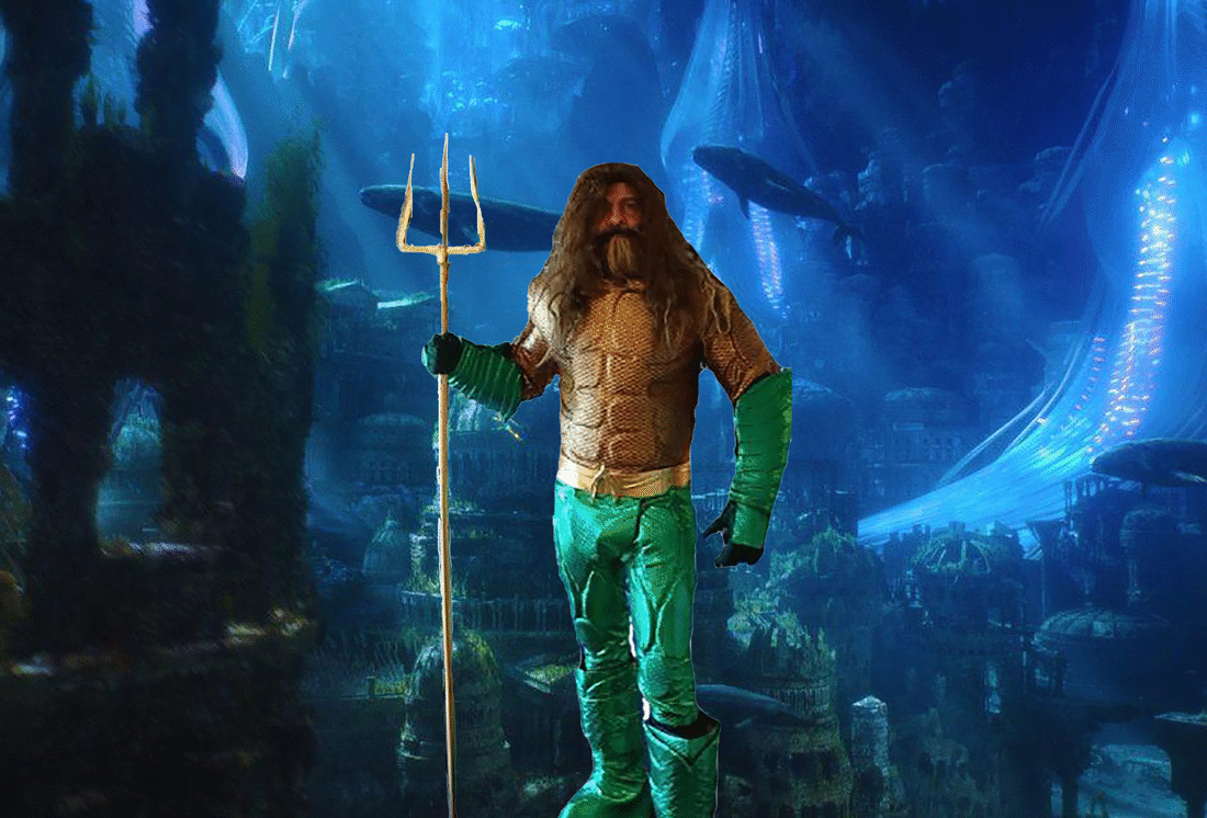 Hire this underwater king superhero for your next costumed character birthday party with an excellent costume, great theme games, & cool props.