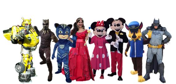 Houston costumed characters for birthday party entertainment. Hire a party character for your Superhero party in Houston. Rent a costumed character mascot for your child's next Birthday party event. Book a party costumed character princess for your little girl's birthday party. Our face painting & balloon animal packages are perfect for Houston birthday parties, Houston corporate events, Houston grand openings, Houston weddings, Houston baby showers,& any time you need something fun & affordable for your family and business events.