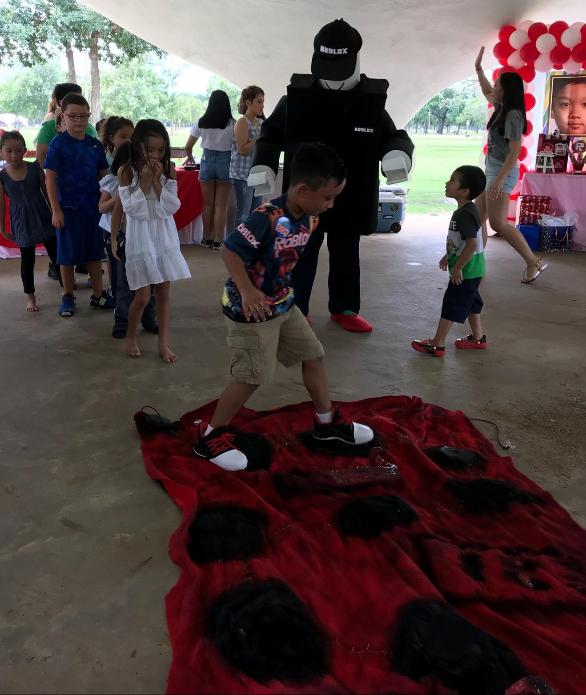 When it comes to birthday party kids that love roblox... we have the costume & the games in Houston.