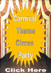 Houston has a carnival or circus theme available for your next birthday party and your little birthday child. The carnival package includes 2 clowns, 2 circus themed backdrops, 8 carnival themed games, and photo props for pictures. Book early... it will fill up fast.