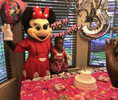 Hire our mascot mouse costumed character for your child's birthday party which includes awesome theme games  in the Houston area.