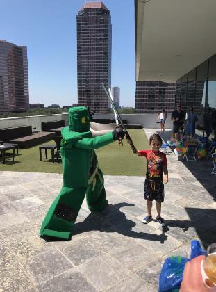 Hire our mascot superhero party for your child's birthday party in Houston when good times are important to you